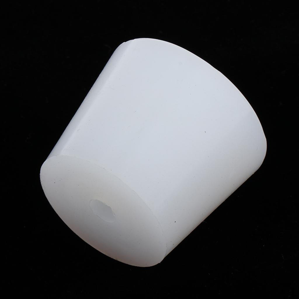 Full Silicone Stopper Stops Bungs Flasks Conical Test Tube White