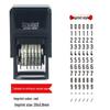 Zhuoda 4836 Adjustable 6-Digit Automatic Inking Number Stamp with 3.8mm Character Height