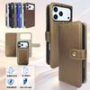 Slim Flip Phone Case With Card Slot IPhone 16 17 18 Pro Max Scratch Resistant Shockproof PU Cover In Matte Glossy Finish