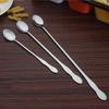 Stainless Steel Long Handle Mixing Spoon, Tea Coffee Ice Cream Dessert Round Head Spoons, 32cm 26cm 20cm Length Tableware Kitchen Tools