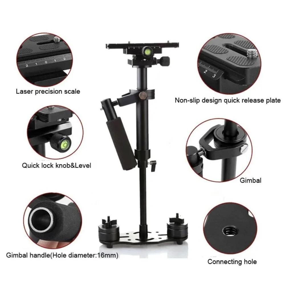 S40 Steadicam 40см Мини Стадикам Про Ручной Стабилизатор Видеокамеры для Видеокамеры Цифровой Камеры Видео Canon Nikon Sony DSLR