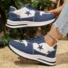 Women Casual Sneakers Stars Sport Shoes Women Tennis Shoes Punk Hip-hop Skateboard Shoes Breathable Mesh Sneakers