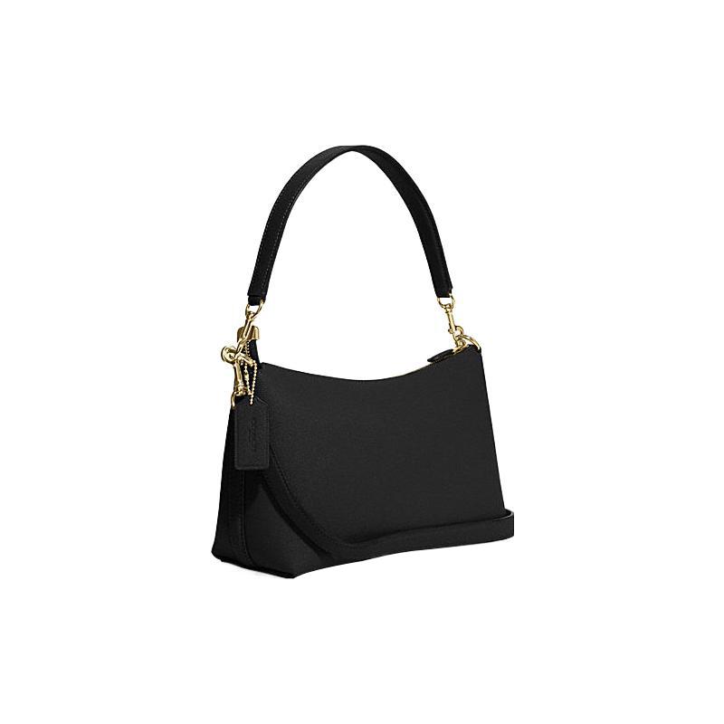 New COACH Cow Leather Portable Crossbody Bag, Shoulder Bag Medium Size Women's Black CE584-IMBLK