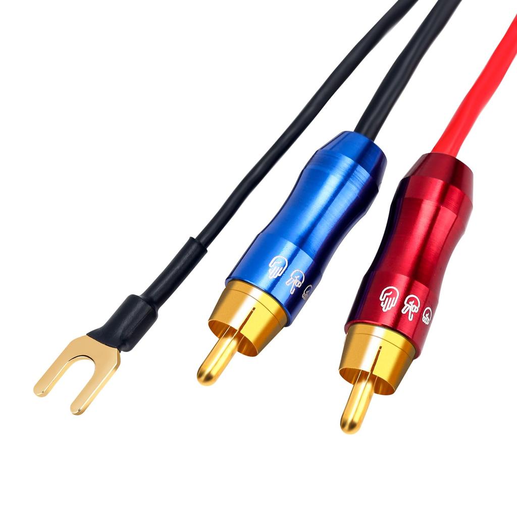 KK CABLE RCA-кабель с заземлением 2RCA «папа» — 2RCA «папа» Провод заземления Стерео межблочный кабель FO-I RCA×2 Провод, Кабель, FO-I (3M)