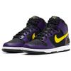 Nike Мужские кроссовки Dunk High Premium EMB Lakers фиолетово-черные Opti-Yellow DH0642-001