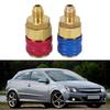2Pcs Car Air Quick Coupler Connector for R134A High Low Red Blue Side