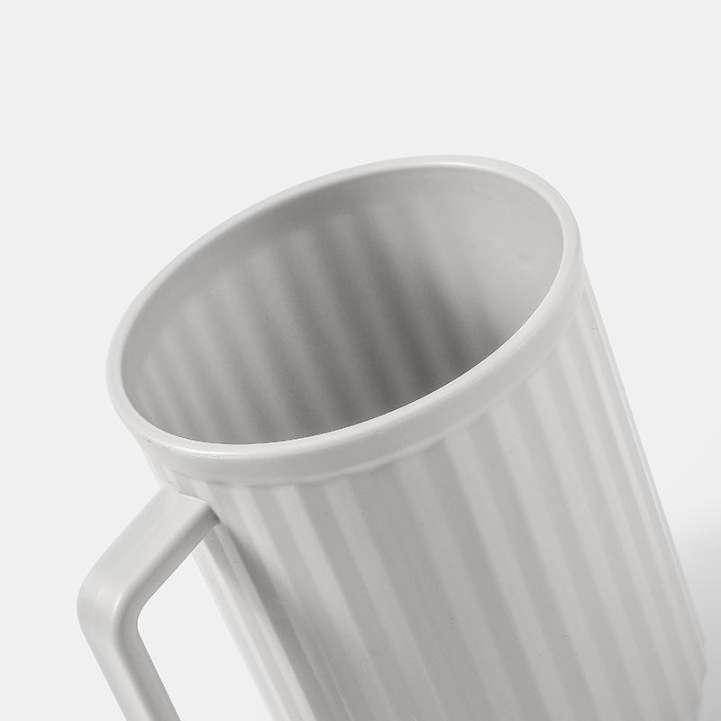 Бытовой Стакан для зубных щеток для пары для ванной комнаты, Большой емкости, с ручкой, Вертикальный узор, Стакан для умывальника