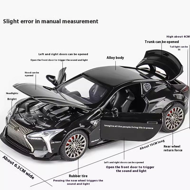 1:32 LEXUS LC500 Sports Vehicle Alloy Diecast Model Computer Desktop Ornaments Collections For Your Boyfriend On Valentine's Day