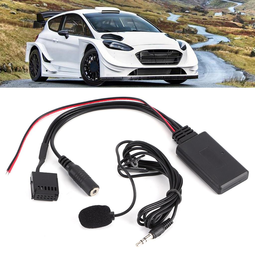 Car Bluetooth AUX‑IN Cable Adapter with Microphone Handsfree Calling Fit for Ford Focus 6000CD