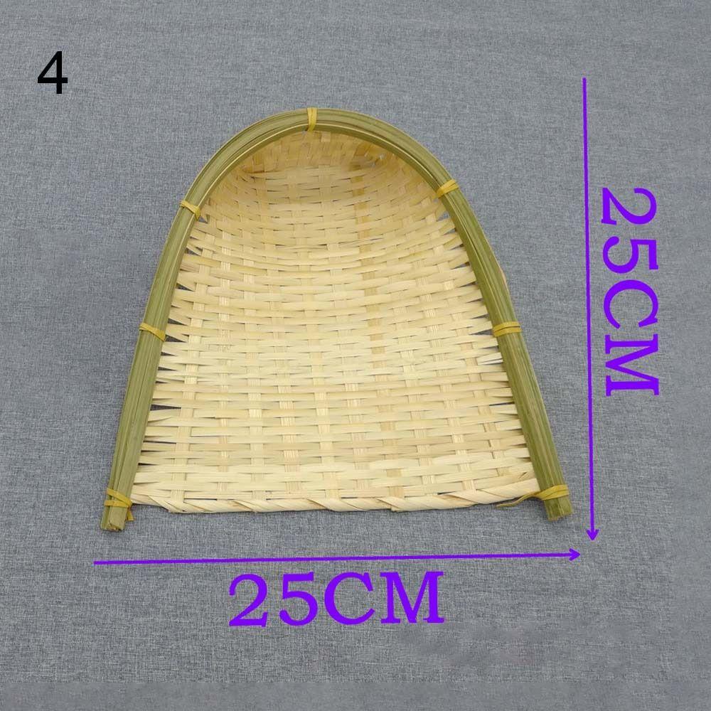 Bread Basket Fruit Bread Basket Storage Trays Weaving Bamboo Sieve Raft Dustpan DIY Decorative