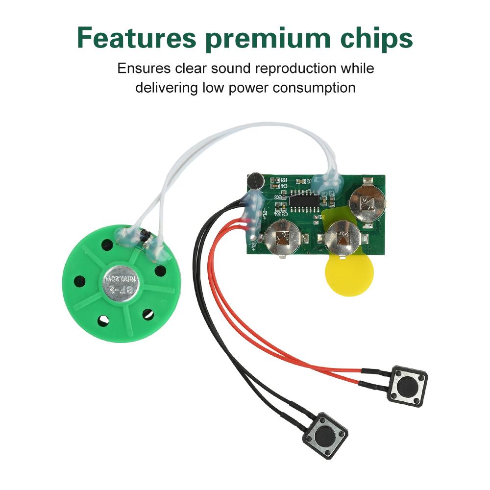 DIY Greeting Card Chip 120-Second/240-Second Voice Recording Module Toy Recorder Mechanism Button Playback