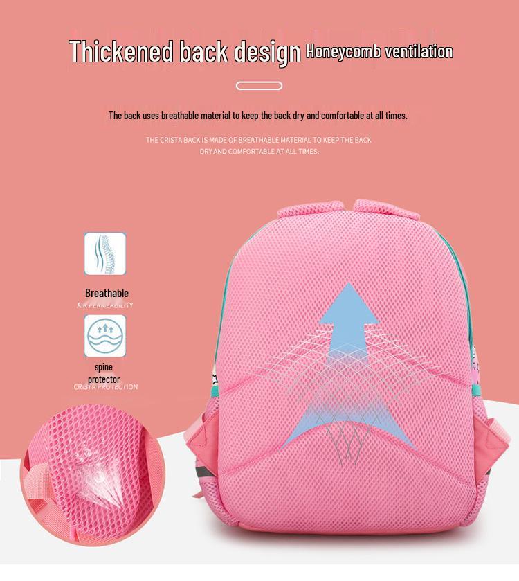 Cartoon Dinosaur Backpack for Kids Aged 3-6: Lightweight and Perfect for Kindergarten and Primary School Students