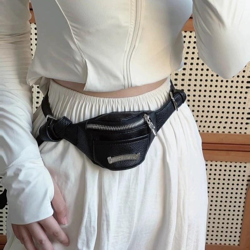 Модная черная сумка на запястье для женщин, сумка «горячей девочки» с личи 2025, новая поясная сумка в милом крутом стиле, нагрудная сумка, кошелек для монет, сумка для наушников
