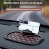 Car Dashboard Anti-Slip Pad with 360-Degree Rotating Phone Holder Universal Dashboard Pad with Temporary Parking Number
