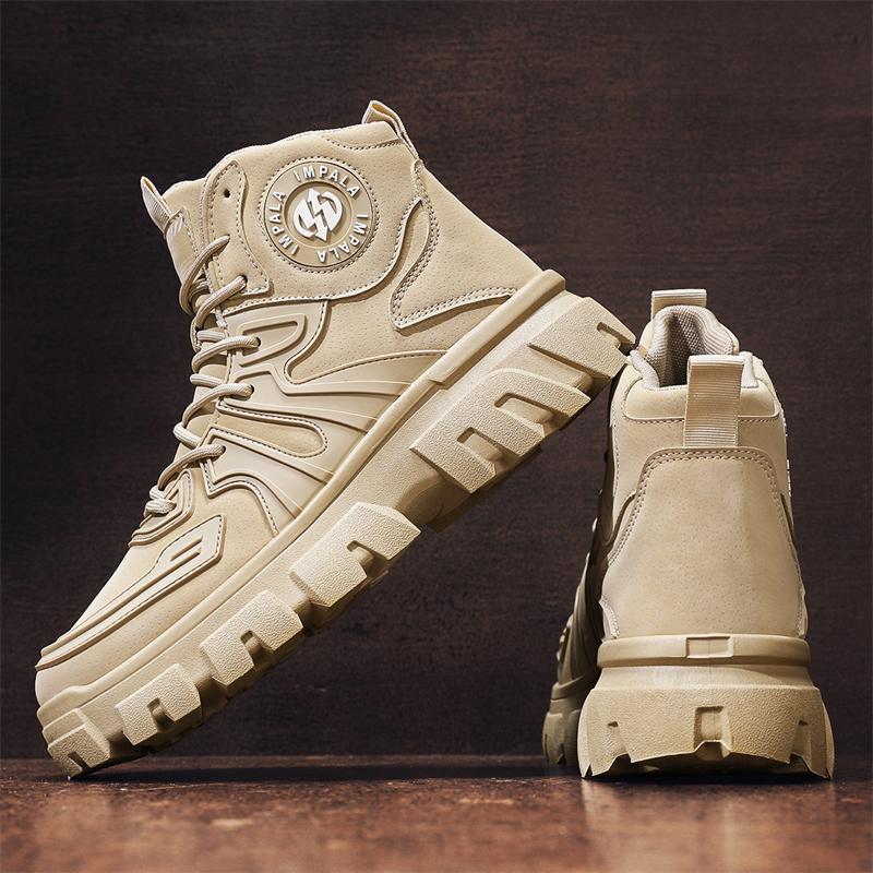 Fashion CYYTL Mens Boots Ankle Leather Casual Winter Shoes Cowboy Combat Tactical Motorcycle Chelsea Work Outdoor Hiking Luxury Designer