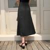 Женская юбка миди с высокой талией, дизайн «рыбий хвост», юбка из искусственного шелка, гладкий сатин, облегающая юбка-карандаш для повседневной носки