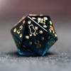 Цвет синий кристалл тема кота COC бегущая группа кубики dnd кубики Ктулху бегущая группа D20 группа 20-гранные кубики
