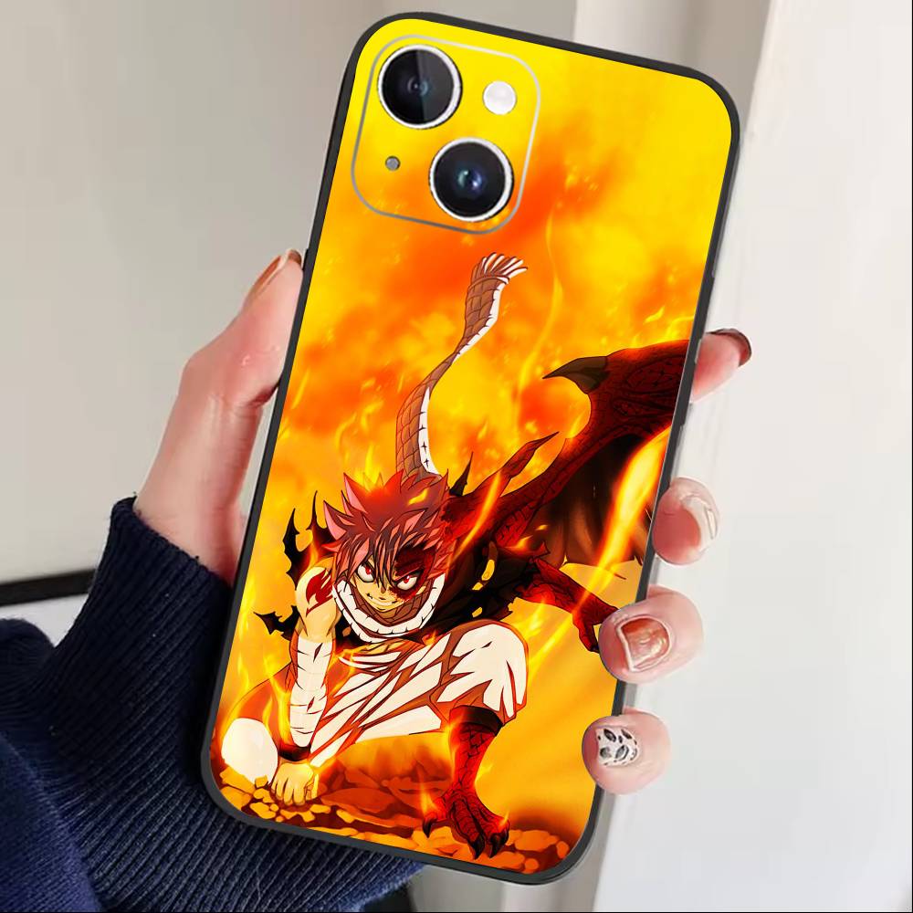 ЧЕХОЛ ДЛЯ ТЕЛЕФОНА ANIME F-FAIRY TAIL Для iPhone 16,15,14,13,12,17,Pro Max,Plus Силиконовый Черный Чехол
