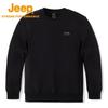Jeep Мужской теплый вязаный свитер на флисовой подкладке