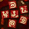 6pcs Traditional 2025 Snake Year Red Envelopes Chinese Style Money Packet Red Pocket  Kids Gift