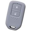 [IKT] Силиконовый чехол для смарт-ключа для автомобилей Honda, 2 кнопки, серый/подходит (Февраль 2020~)/Подходит для гибрида (Февраль 2020~)/Fit/Fit Hybrid/Freed/Shuttle/