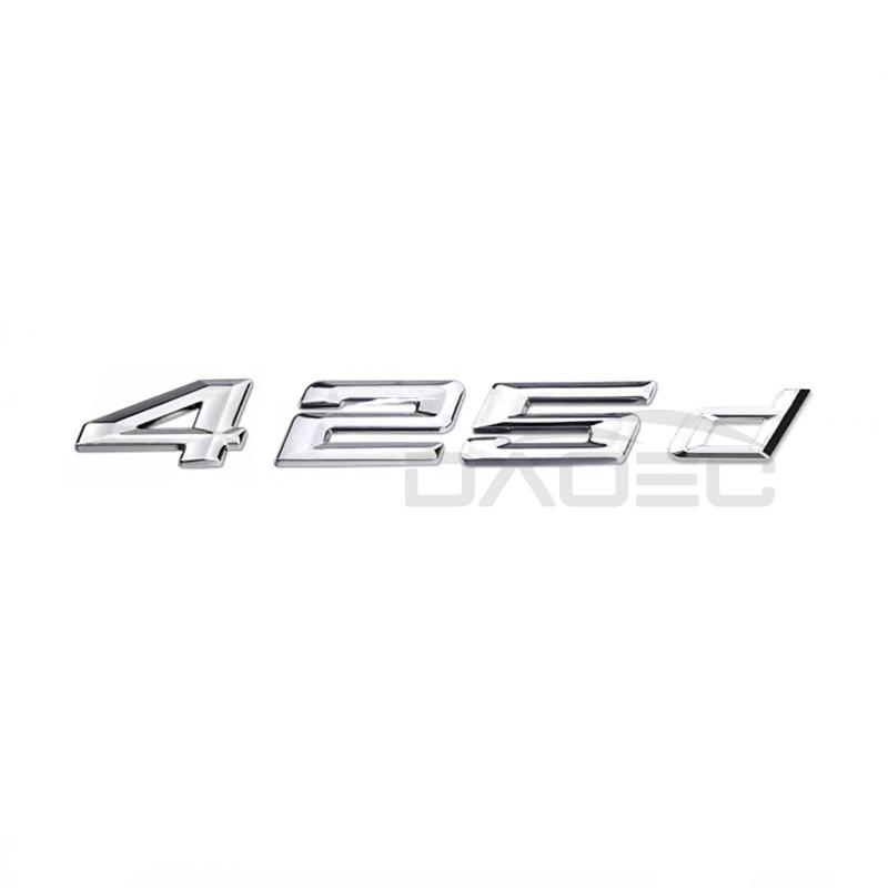 Car 3D ABS Trunk Letters Logo Badge Emblem Styling Decals Sticker For BMW 4 Series 420d 425d 428d 430d 435d 440d F30 F32 F33 F36