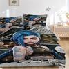 3Pcs Superheroine Power Up Bedding Sets For All Sizes New 3D Printed Bed Cover Comforter Duvet Cover Pillowcase Bedroom Decoration