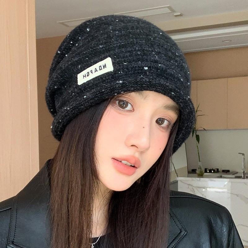 Womens Winter Warm Fuzzy Knit Slouchy Beanie Retro Face Slimming Cold Weather Hat