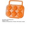 6 Grid Egg Box with Handle Large Capacity Shockproof Impact Resistant Compact Design