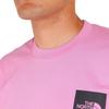 The North Face Long Sleeve Square Logo Organic Medium UV Orchid Size XS Tee, Unisex, Cotton, Weight, Protection, Pink,