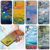 Claude Monet Oil Painting Phone Case For Xiaomi Redmi Note 7 8 9 10 Lite 11 11E 11T 12 Pro 11S 4G 10T 5G 8T 9S 10S Black Cover