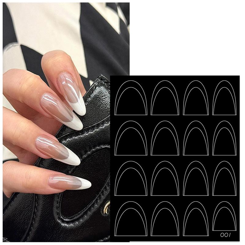 Французские наклейки для ногтей, полые украшения, стереоскопические самоклеящиеся аксессуары для ногтей, аксессуары для самостоятельного изготовления, любители нейл-арта