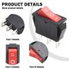 Rectangular Rocker Switch 15A 250V Electrical Equipment