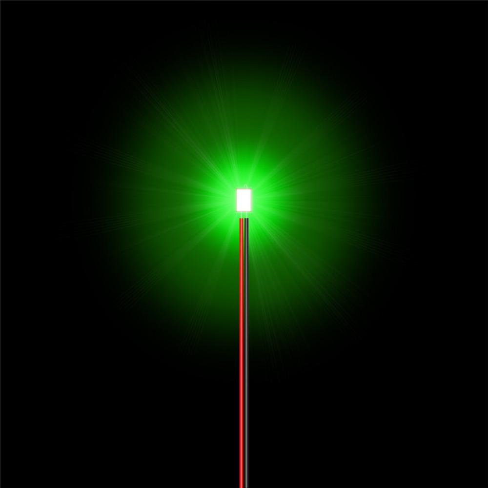 5pcs 0603 Models Car Modification Lights DIY Materials Led SMD Wires Red Black Line  For Model Train