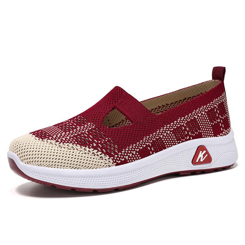Women's Summer Breathable Slip-On Shoes - Comfortable Old Beijing Style