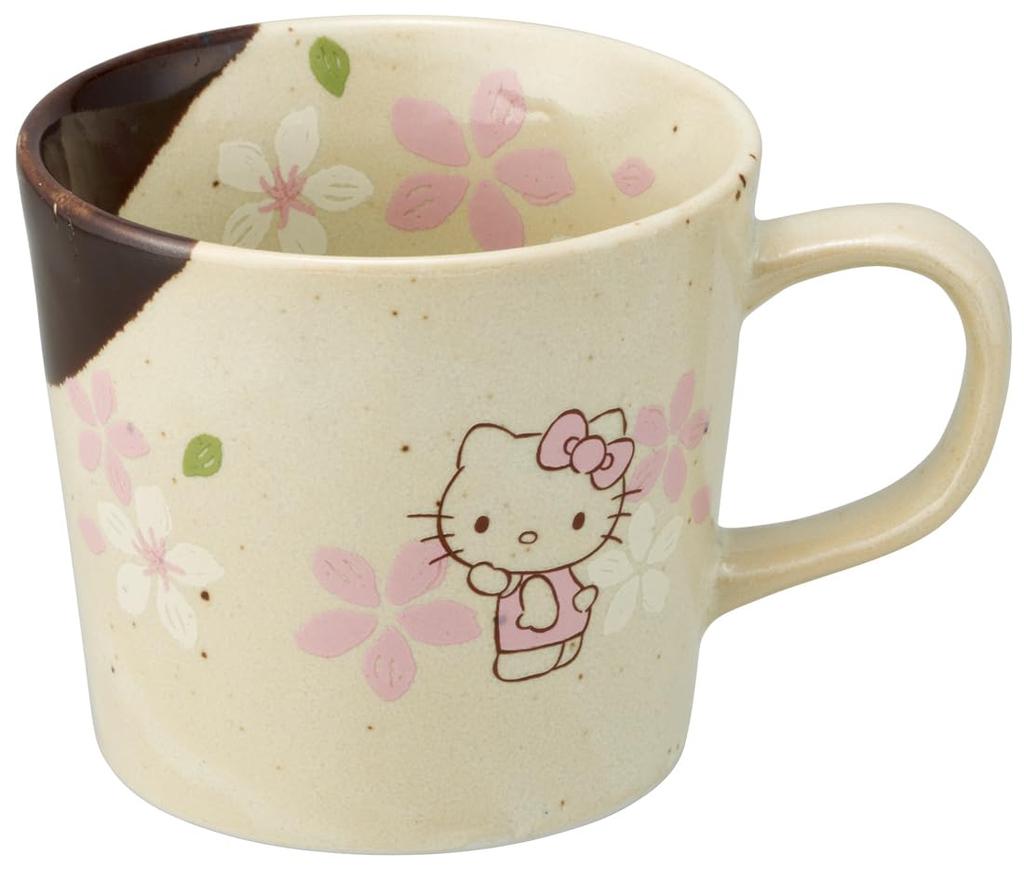 Skater Mino Ware Mug Hello Kitty Sakura Sanrio 9x8cm CHMM1-A