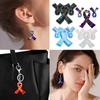 Ribbon Tie Shape Pendant Moulds Keychain Moulds with Holes Clay Mould Jewelry Tool Silicone Material for DIY Hand-Making