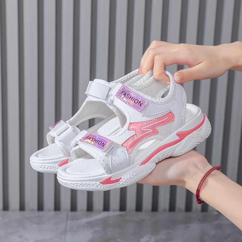 Летние ультралегкие сандалии женские спортивные сандалии для девочек сандалии на липучках для девочек
