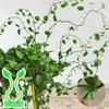 100Pcs Green Plant Clips Sturdy Support Self-adhesive Vines Wall Fixture Clips for Climbing Green Plants
