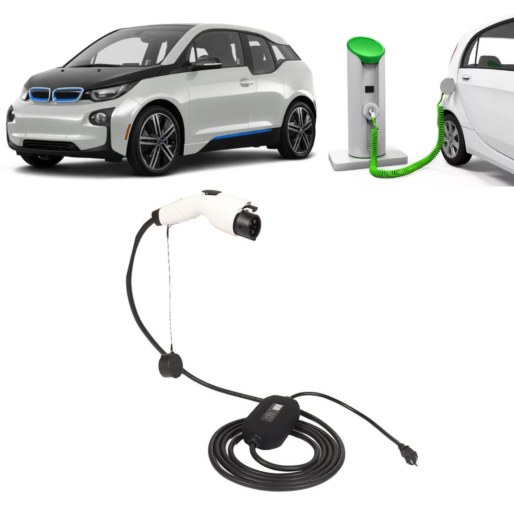 Зарядное устройство для электромобиля EV, регулируемое для дома и автомобиля, включает кабель для быстрой зарядки SAE J 1772, 100-240 В, 16 А, ток, 50/60 Гц, зарядка,