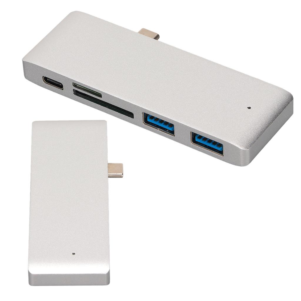 Портативный USB-C хаб 5-в-1 с PD быстрой зарядкой и расширением портов, USB-C адаптер для MacBook, для планшетов