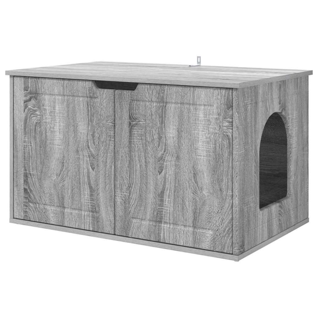 vidaXL Cat House, Sonoma Gray, 85 x 55 x 50.5 cm