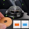 Car Aromatherapy Ornament Electromagnetic Solar Rotating Air Freshener Wooden Fragrant Slices Diffuser Replaceable Aroma Ring