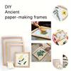 1pc Natural Wooden Frame for DIY Paper Making & Screen Printing – Handcrafted Tool for Artistic Crafts, Dried Flower Projects,Paper Craft Supplies