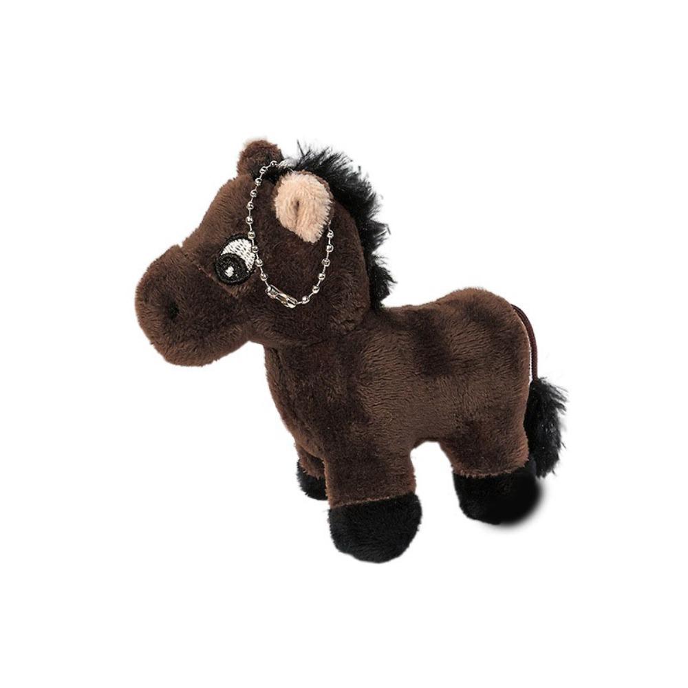 Hanging Decoration Plush Horse Keychain Stuffed Animal Little Horse Keychain Bag Pendant