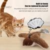 Игрушка для кошек USB перезаряжаемая электрическая имитация птицы с кошачьей мятой плюшевая летающая птица с реалистичным щебетанием для упражнений для котят