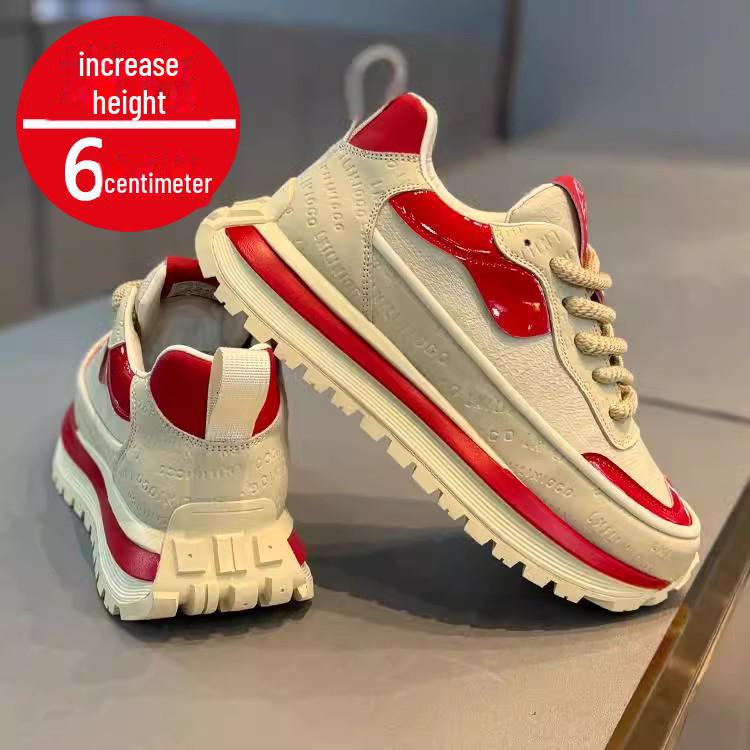 2024 Осень/Зима Мужские Черные Кроссовки Для Бега На Высоком Каблуке