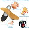 1 Pair Best Insole For Shoes Leather Orthotic Insoles Flat Feet High Arch Support Orthopedic Shoes Sole Fit In O/X Leg Corrected Insert
