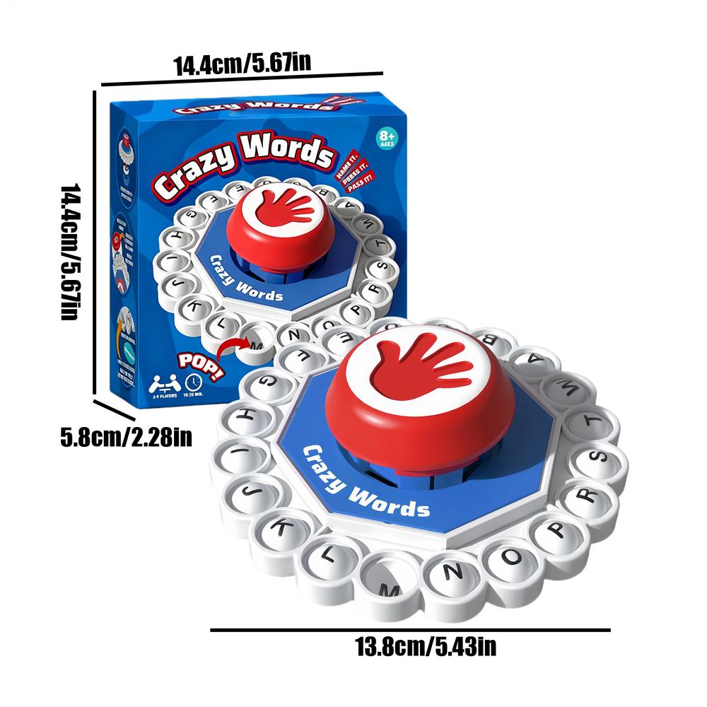 Словесные настольные игры Пресс Алфавитная обучающая доска Игрушка Образовательная игра на правописание букв для ребенка, мальчика, девочки, взрослого, для семейных посиделок