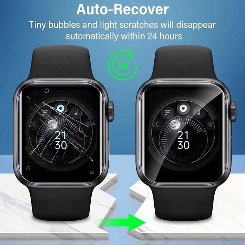 5 шт. Мягкая гидрогелевая пленка для Apple Watch 9 8 7 6 5 4 45 мм 44 мм 42 мм 41 мм 40 мм 38 мм Защитная пленка для экрана Часы Серия Ultra 3 2 1 49 мм